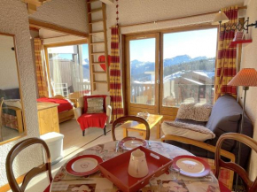 Studio familial 4 pers avec balcon, casier skis, animaux admis - FR-1-594-332